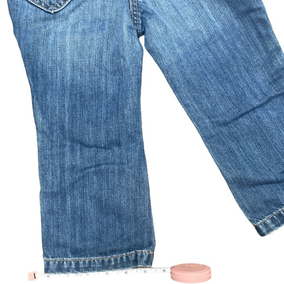 Mini Boden Kids Jeans Size 2 ❤️ hearts on the knees & bottom Elastic waistband - Picture 3 of 7